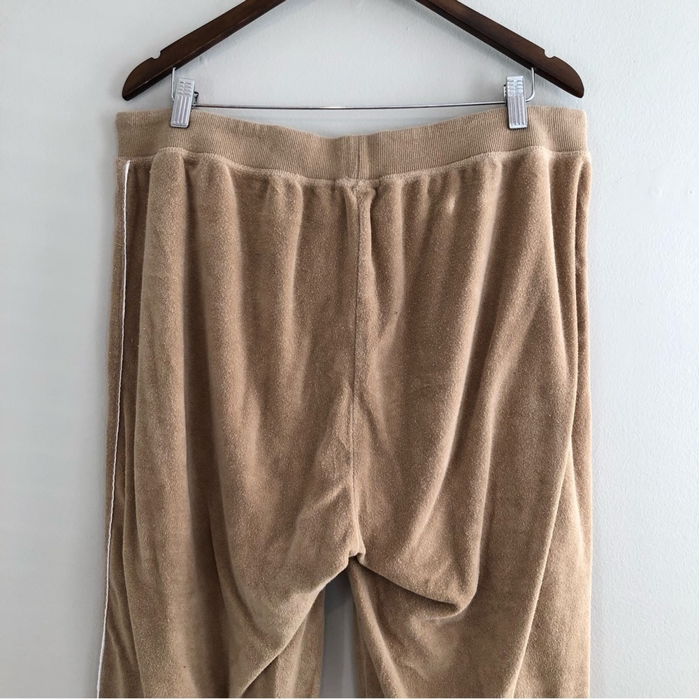 Cotton Ginny Vintage Y2K Terry Cloth Cropped Lounge Pants Tan XXL - Picture 8 of 12